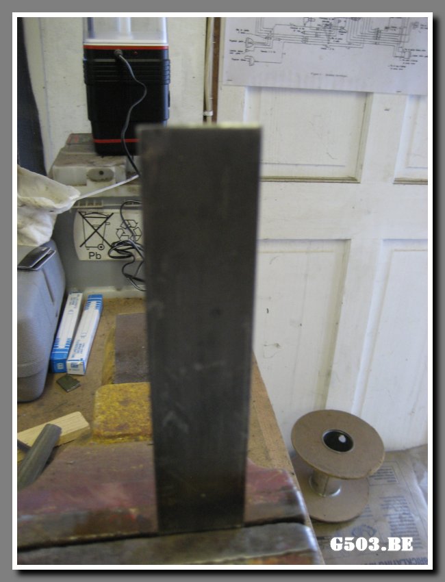 Making Exhaust Hanger Bracket 1